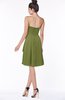 ColsBM Janiya Olive Green Traditional A-line Sleeveless Half Backless Knee Length Bridesmaid Dresses