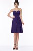 ColsBM Janiya Royal Purple Traditional A-line Sleeveless Half Backless Knee Length Bridesmaid Dresses