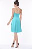 ColsBM Janiya Turquoise Traditional A-line Sleeveless Half Backless Knee Length Bridesmaid Dresses