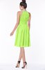 ColsBM Liana Bright Green Cute A-line Jewel Chiffon Pleated Bridesmaid Dresses