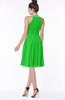 ColsBM Liana Classic Green Cute A-line Jewel Chiffon Pleated Bridesmaid Dresses