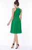ColsBM Liana Green Cute A-line Jewel Chiffon Pleated Bridesmaid Dresses