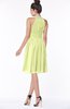 ColsBM Liana Lime Green Cute A-line Jewel Chiffon Pleated Bridesmaid Dresses