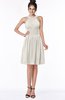 ColsBM Liana Off White Cute A-line Jewel Chiffon Pleated Bridesmaid Dresses