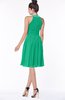 ColsBM Liana Pepper Green Cute A-line Jewel Chiffon Pleated Bridesmaid Dresses