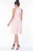 ColsBM Liana Petal Pink Cute A-line Jewel Chiffon Pleated Bridesmaid Dresses