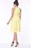 ColsBM Liana Soft Yellow Cute A-line Jewel Chiffon Pleated Bridesmaid Dresses