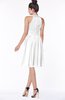 ColsBM Liana White Cute A-line Jewel Chiffon Pleated Bridesmaid Dresses
