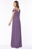 ColsBM Kate Eggplant Luxury V-neck Short Sleeve Zip up Chiffon Bridesmaid Dresses