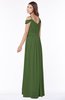 ColsBM Kate Garden Green Luxury V-neck Short Sleeve Zip up Chiffon Bridesmaid Dresses