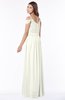 ColsBM Kate Ivory Luxury V-neck Short Sleeve Zip up Chiffon Bridesmaid Dresses