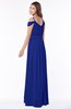 ColsBM Kate Nautical Blue Luxury V-neck Short Sleeve Zip up Chiffon Bridesmaid Dresses