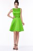 ColsBM Laney Classic Green Luxury A-line Scoop Sleeveless Satin Bow Bridesmaid Dresses