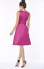 ColsBM Laney Hot Pink Luxury A-line Scoop Sleeveless Satin Bow Bridesmaid Dresses