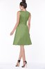 ColsBM Laney Moss Green Luxury A-line Scoop Sleeveless Satin Bow Bridesmaid Dresses