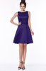 ColsBM Laney Royal Purple Luxury A-line Scoop Sleeveless Satin Bow Bridesmaid Dresses