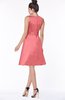 ColsBM Laney Shell Pink Luxury A-line Scoop Sleeveless Satin Bow Bridesmaid Dresses