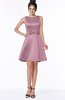 ColsBM Laney Silver Pink Luxury A-line Scoop Sleeveless Satin Bow Bridesmaid Dresses