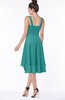 ColsBM Monica Emerald Green Traditional A-line V-neck Half Backless Chiffon Hi-Lo Bridesmaid Dresses