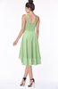 ColsBM Monica Sage Green Traditional A-line V-neck Half Backless Chiffon Hi-Lo Bridesmaid Dresses