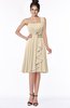 ColsBM Phoebe Novelle Peach Glamorous Bateau Sleeveless Zip up Chiffon Knee Length Bridesmaid Dresses