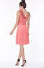 ColsBM Lacy Coral Hippie A-line Sleeveless Half Backless Chiffon Bridesmaid Dresses