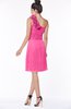 ColsBM Lacy Rose Pink Hippie A-line Sleeveless Half Backless Chiffon Bridesmaid Dresses
