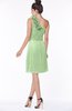 ColsBM Lacy Sage Green Hippie A-line Sleeveless Half Backless Chiffon Bridesmaid Dresses