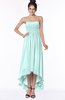 ColsBM Heather Blue Glass Modern Sleeveless Zip up Chiffon Hi-Lo Bridesmaid Dresses