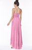 ColsBM Heather Pink Modern Sleeveless Zip up Chiffon Hi-Lo Bridesmaid Dresses
