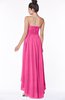 ColsBM Heather Rose Pink Modern Sleeveless Zip up Chiffon Hi-Lo Bridesmaid Dresses