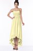 ColsBM Heather Soft Yellow Modern Sleeveless Zip up Chiffon Hi-Lo Bridesmaid Dresses