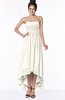 ColsBM Heather Whisper White Modern Sleeveless Zip up Chiffon Hi-Lo Bridesmaid Dresses