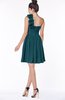 ColsBM Clara Blue Green Gorgeous One Shoulder Sleeveless Chiffon Flower Bridesmaid Dresses