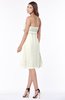 ColsBM Mckenna Cream Modest Bateau Sleeveless Half Backless Knee Length Appliques Bridesmaid Dresses
