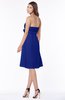 ColsBM Mckenna Electric Blue Modest Bateau Sleeveless Half Backless Knee Length Appliques Bridesmaid Dresses