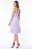 ColsBM Mckenna Pastel Lilac Modest Bateau Sleeveless Half Backless Knee Length Appliques Bridesmaid Dresses