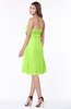 ColsBM Mckenna Sharp Green Modest Bateau Sleeveless Half Backless Knee Length Appliques Bridesmaid Dresses