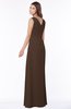 ColsBM Tracy Copper Modest A-line Sleeveless Zip up Chiffon Pick up Bridesmaid Dresses