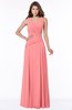 ColsBM Tracy Shell Pink Modest A-line Sleeveless Zip up Chiffon Pick up Bridesmaid Dresses