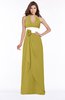 ColsBM Paulina Golden Olive Glamorous A-line Halter Chiffon Flower Bridesmaid Dresses