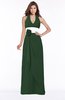ColsBM Paulina Hunter Green Glamorous A-line Halter Chiffon Flower Bridesmaid Dresses