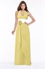 ColsBM Paulina Misted Yellow Glamorous A-line Halter Chiffon Flower Bridesmaid Dresses
