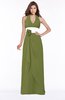 ColsBM Paulina Olive Green Glamorous A-line Halter Chiffon Flower Bridesmaid Dresses