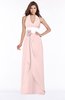 ColsBM Paulina Pastel Pink Glamorous A-line Halter Chiffon Flower Bridesmaid Dresses