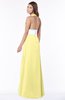 ColsBM Paulina Pastel Yellow Glamorous A-line Halter Chiffon Flower Bridesmaid Dresses