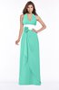 ColsBM Paulina Seafoam Green Glamorous A-line Halter Chiffon Flower Bridesmaid Dresses
