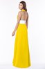 ColsBM Paulina Yellow Glamorous A-line Halter Chiffon Flower Bridesmaid Dresses