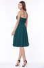 ColsBM Lilia Blue Green Gorgeous A-line Zip up Chiffon Knee Length Pick up Bridesmaid Dresses