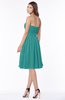 ColsBM Lilia Emerald Green Gorgeous A-line Zip up Chiffon Knee Length Pick up Bridesmaid Dresses